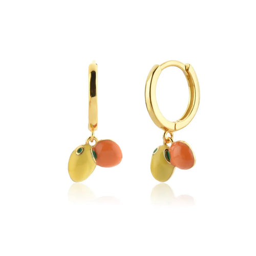 1 Paar 925 Sterling Silber Kirsche Mango Tropfen Ohrringe | Shop Nory