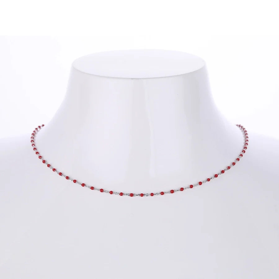 925 Sterling Silber Rack Plated Plated Langlebige Plated Kabelkette Geometrische Halskette | Shop Nory