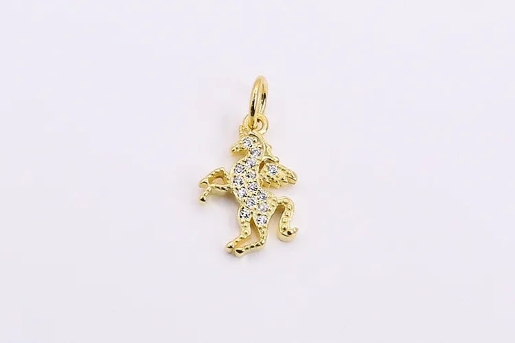 1 Stück 11*10mm Loch 5~5.9mm 925 Sterling Silber Zirkon Polierter Anhänger Schmuck Zubehör | Shop Nory