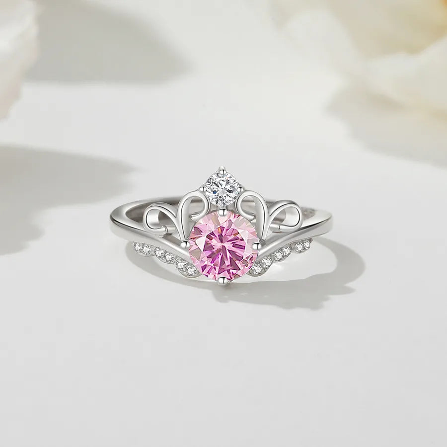 925 Sterlingsilber Zirkon Krone Verstellbarer Ring 925 Sterlingsilber Ringe | Shop Nory