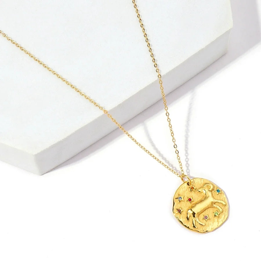 Halskette "Zodiac" in Edelstahl - 18k vergoldet | Shop Nory