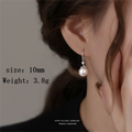 1 Paar S999 Silber Glasperle Zirkon 925 Sterling Silber Ohrringe Perlen Tropf Ohrringe | Shop Nory
