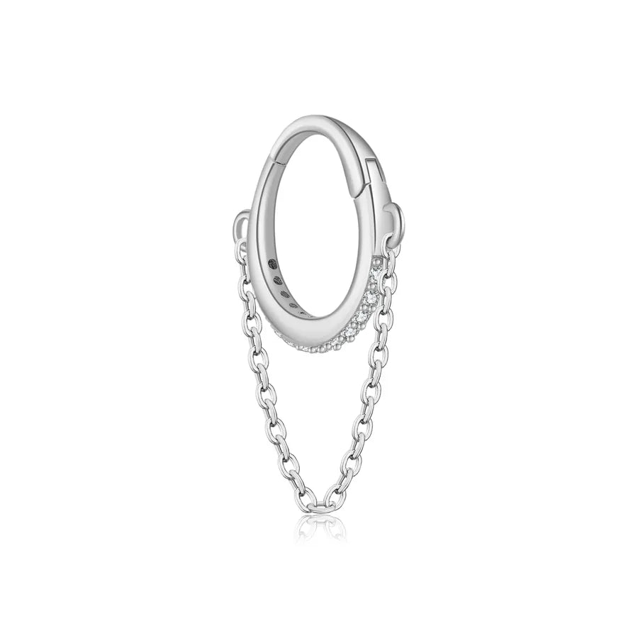 1 Stück 18K vergoldet Weißgold plattiert 925 Sterling Silber Zirkon 925 Sterling Silber Ohrringe Runde Ohrringe | Shop Nory