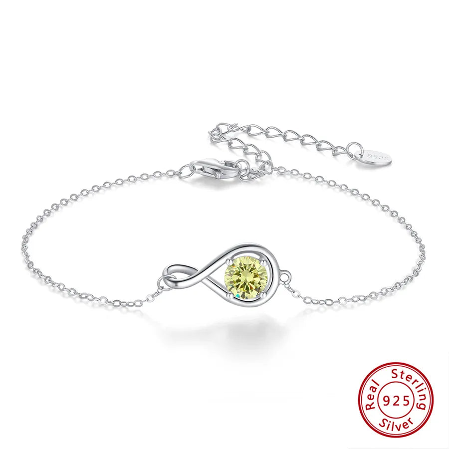 925 Sterlingsilber Armbänder Geburtstagsstein | Shop Nory