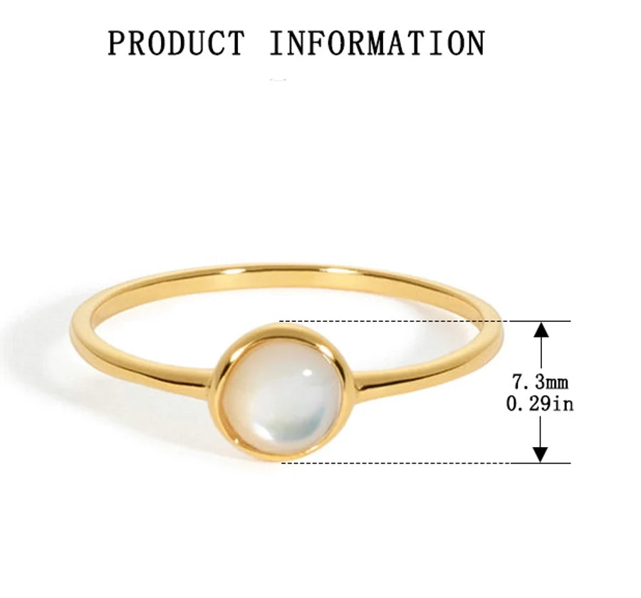 925 Sterling Silber Opal Geometrische Ringe 925 Sterling Silber Ringe | Shop Nory