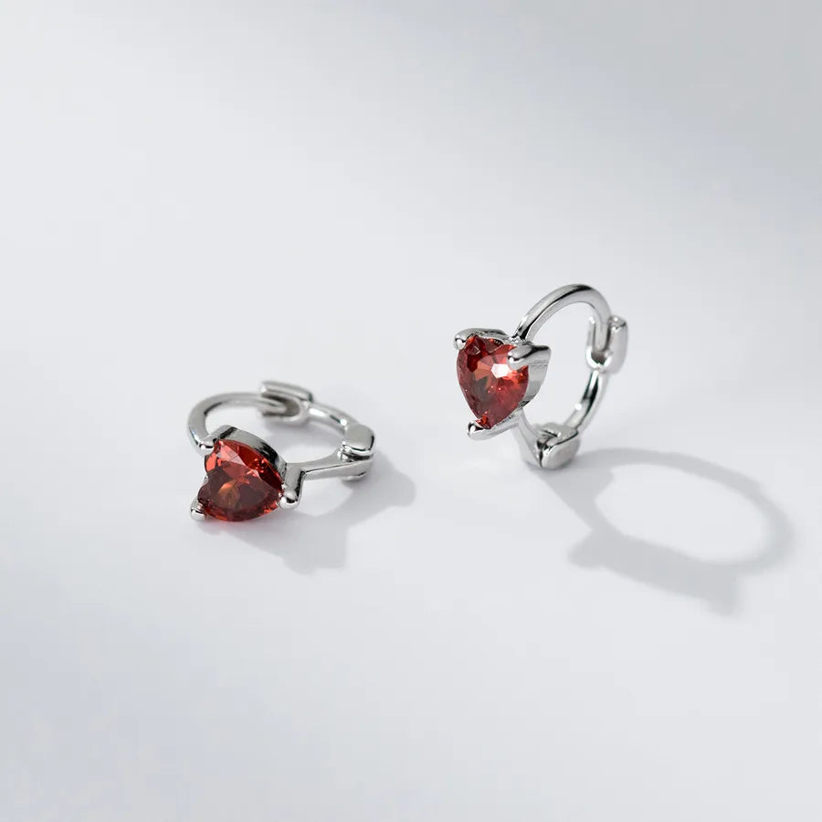 1 Paar 925 Sterling Silber 925 Sterling Silber Ohrringe Herzform Ohrringe | Shop Nory
