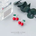 1 Paar 925 Sterling Silber Zirkon Kirsche Ohrstecker | Shop Nory