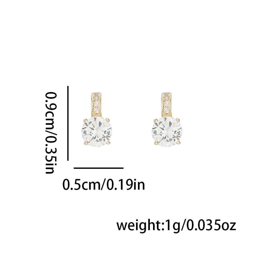 1 Paar 14K vergoldete 925 Sterling Silber 925 Sterling Silber Ohrringe Geometrische Ohrstecker | Shop Nory