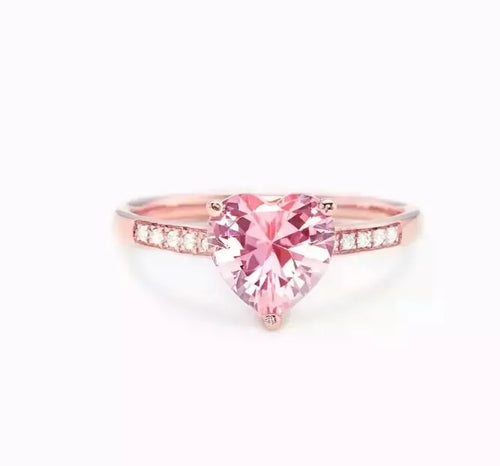 925 Sterling Silber Zirkon Herzform Ringe 925 Sterling Silber Ringe | Shop Nory
