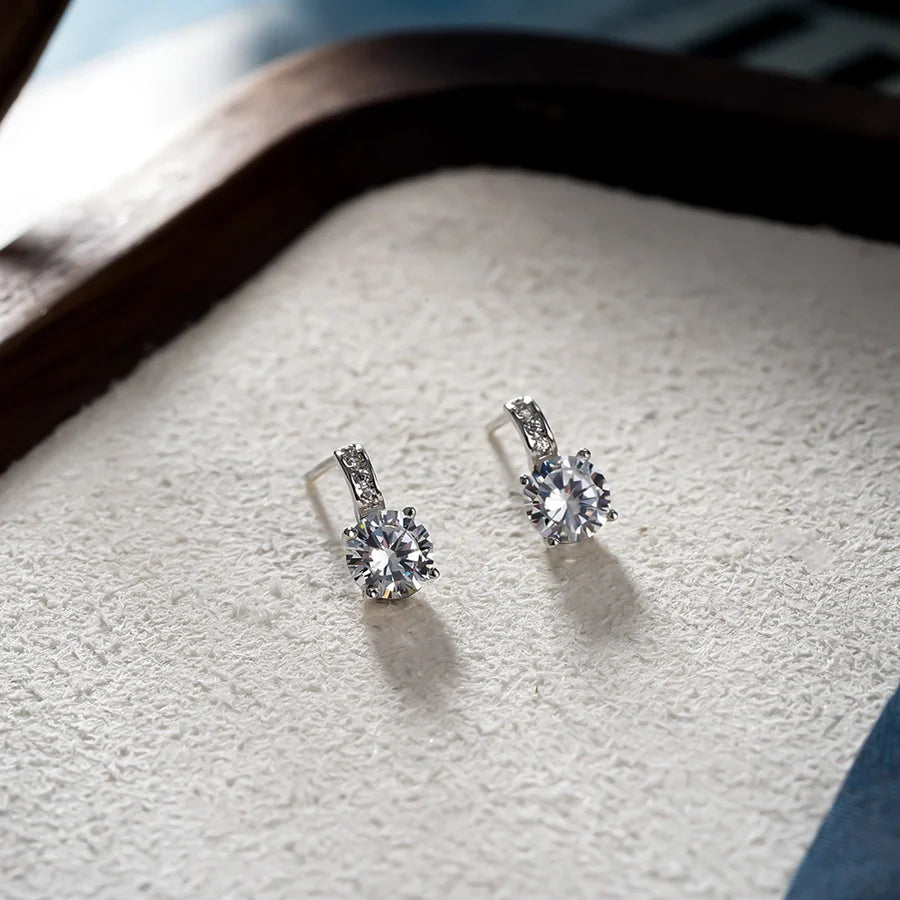 1 Paar 14K vergoldete 925 Sterling Silber 925 Sterling Silber Ohrringe Geometrische Ohrstecker | Shop Nory