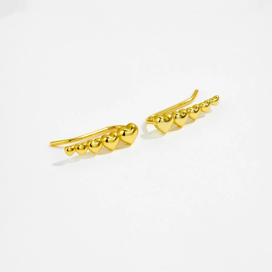 1 Paar 18K Goldbeschichtete Weißgoldbeschichtete 925 Sterling Silber Zirkon 925 Sterling Silber Ohrringe Geometrische Ohrstecker | Shop Nory