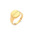 Statement Ring in Edelstahl - 18k vergoldet | Shop Nory