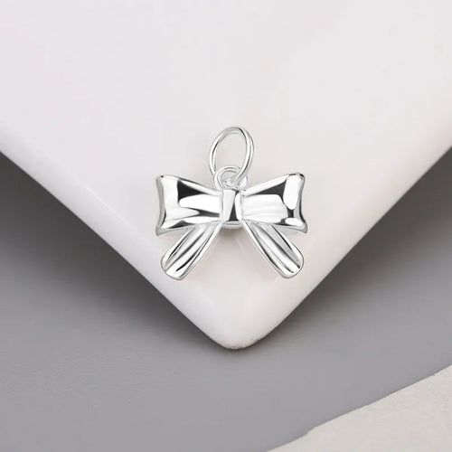 1 Stück 12,5*12mm 925 Sterling Silber Hundeschleife Knoten Polierter Anhänger Schmuck Zubehör | Shop Nory
