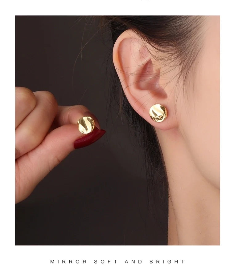 1 Paar 925 Sterling Silber 925 Sterling Silber Ohrringe Geometrische Ohrstecker | Shop Nory