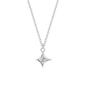 925 Sterling Silver Zircon Kabelkette Plattierung Sternanhänger Halskette | Shop Nory