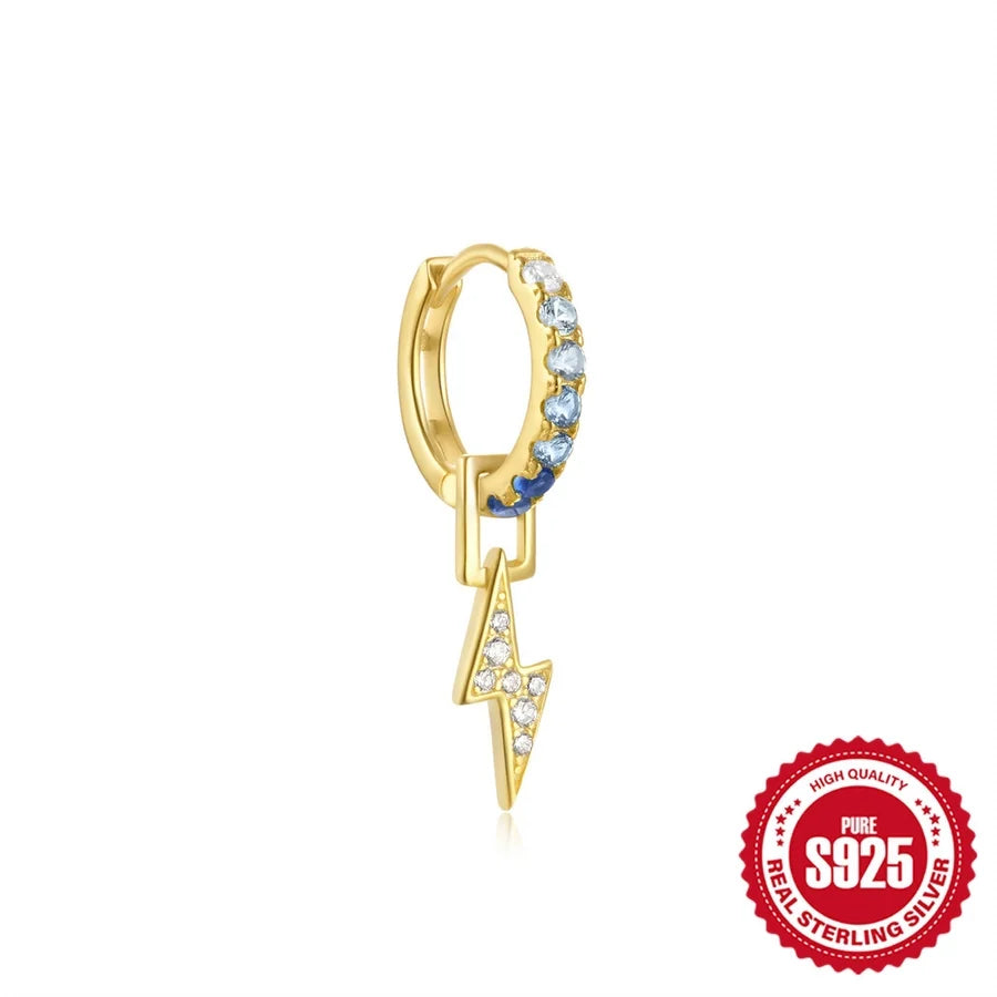 1 Stück 925 Sterling Silber Zirkon 925 Sterling Silber Ohrringe Schildkröte Teufelsauge Fisch Tropfenohrringe | Shop Nory