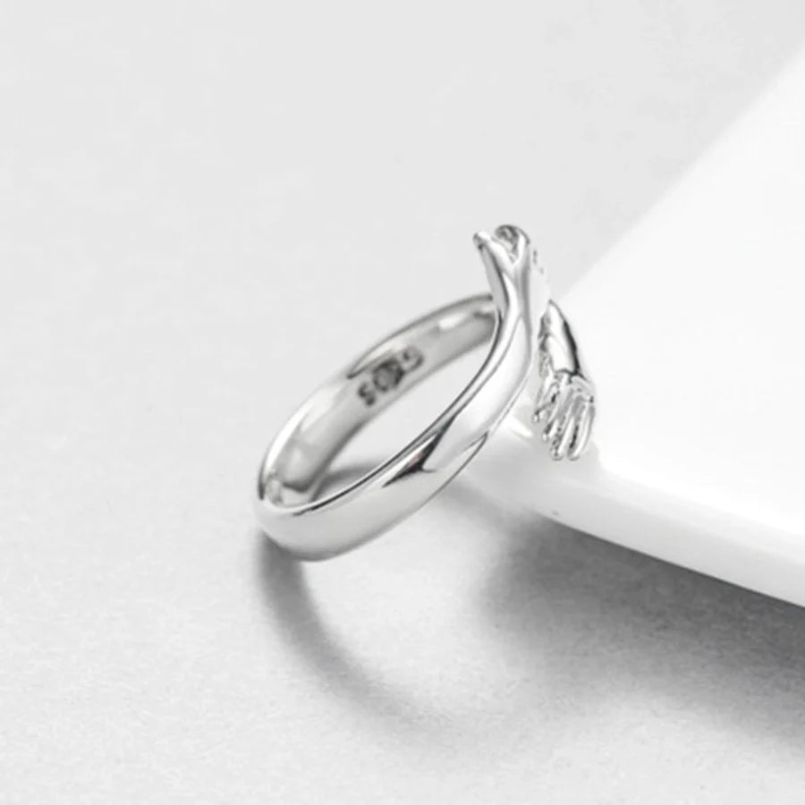 Ring "Hug me" Unisex in Edelstahl - 18k vergoldet | Shop Nory