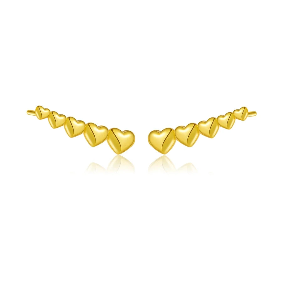 1 Paar 18K Goldbeschichtete Weißgoldbeschichtete 925 Sterling Silber Zirkon 925 Sterling Silber Ohrringe Geometrische Ohrstecker | Shop Nory