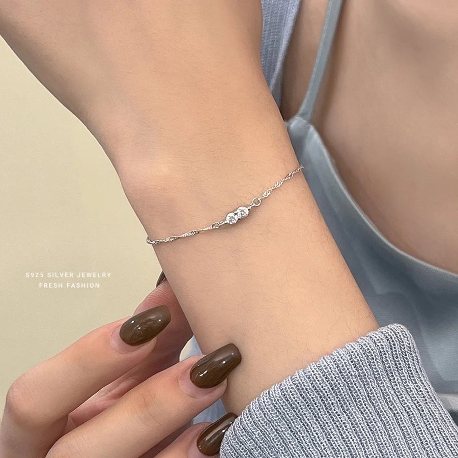 925 Sterling Silver Armbänder Elegant Glam | Shop Nory