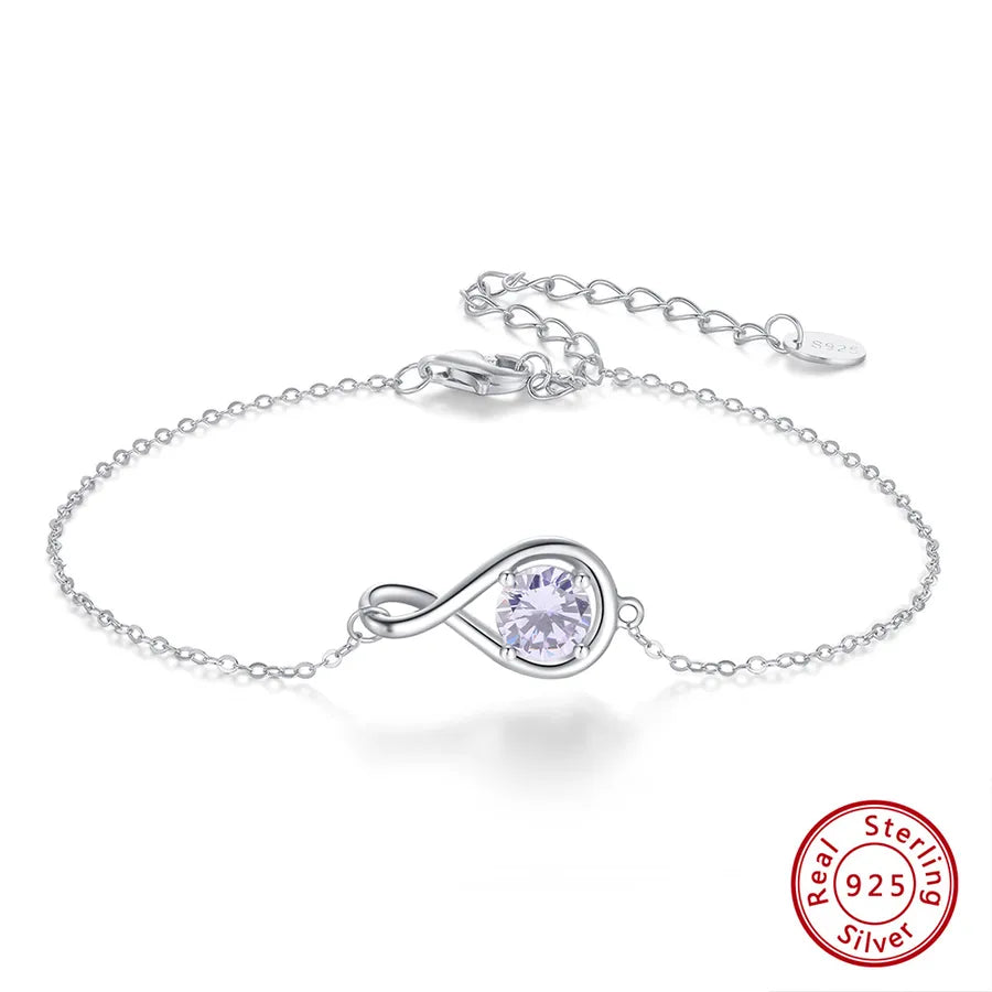 925 Sterlingsilber Armbänder Geburtstagsstein | Shop Nory