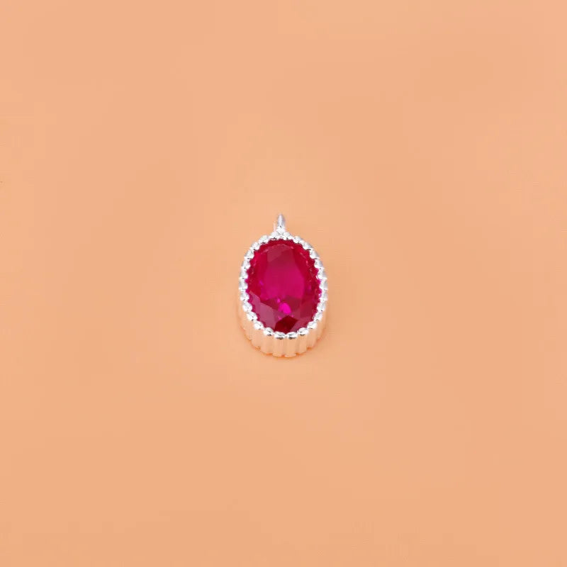 1 Stück 8.8*5.2mm Loch Unter 1mm 925 Sterling Silber Zirkon Geometrisch Polierte Anhänger Schmuck Zubehör | Shop Nory
