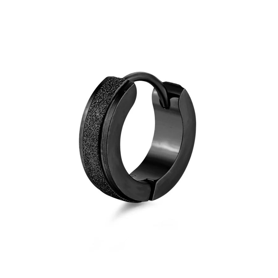 Ohrring Männer in Edelstahl schwarz | Shop Nory