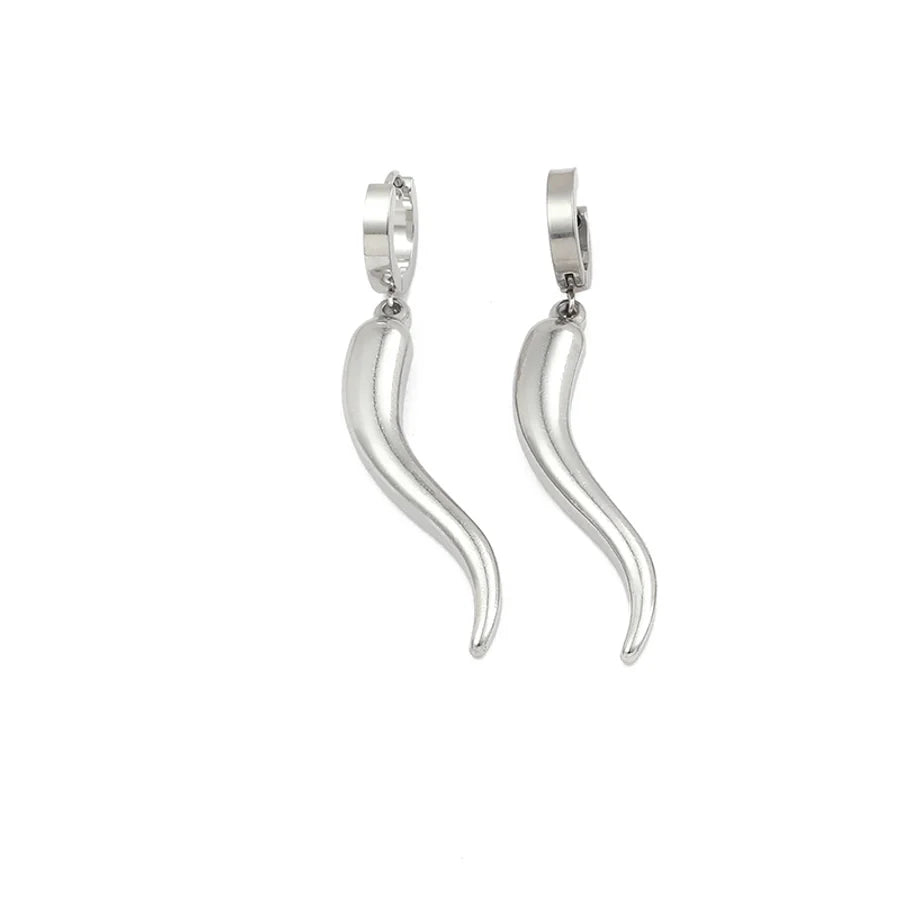 Ohrringe "Chilli" Unisex in Edelstahl - 18k vergoldet | Shop Nory