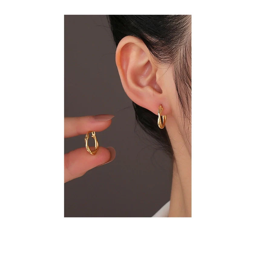 1 Paar 925 Sterling Silber 925 Sterling Silber Ohrringe U-Form Ohrringe | Shop Nory