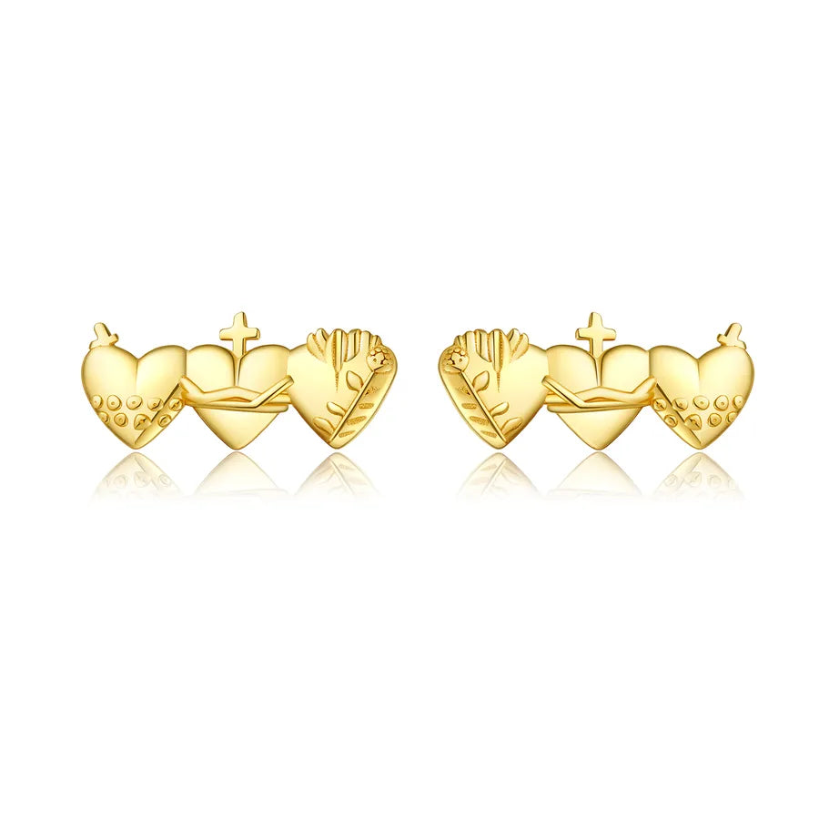 925 Liebendes Herz in Sterlingsilber Halskette Ring Ohrringe Anzug Frauen Koreanischer Stil Mode Persönlichkeit Trend Vielseitig Fortgeschrittenes Designgefühl | Shop Nory