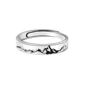925 Sterlingsilber Bergmeer Welle Offene Ringe 925 Sterlingsilber Ringe | Shop Nory
