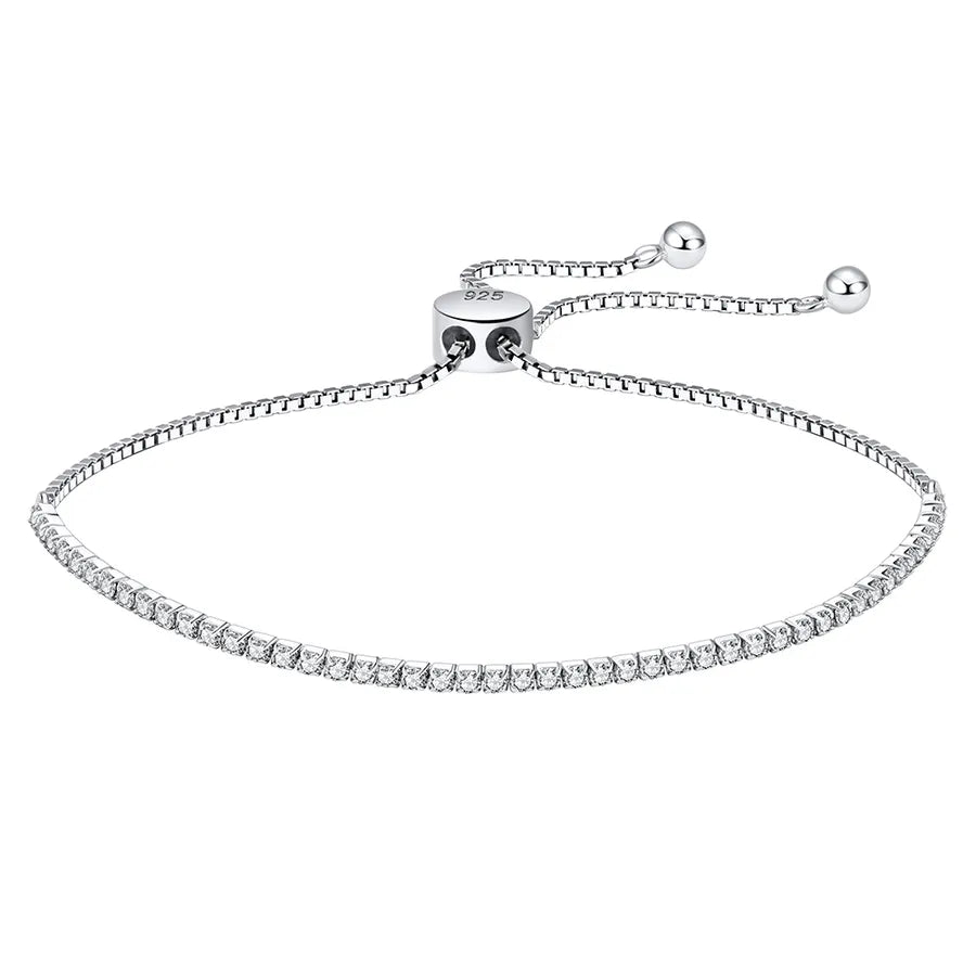 925 Sterling Silver Tennisarmband Japanischer Stil Klassischer Stil Koreanischer Stil | Shop Nory