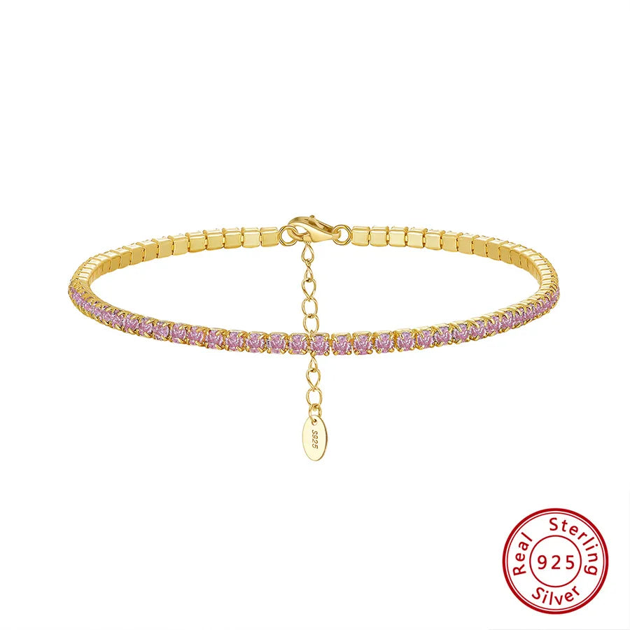 925 Sterling Silver Tennisarmband IG Stil Französischer Stil Klassischer Stil | Shop Nory
