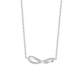925 Sterling Silber Zirkon Kabelkette Unendlichkeit Anhänger Halskette | Shop Nory