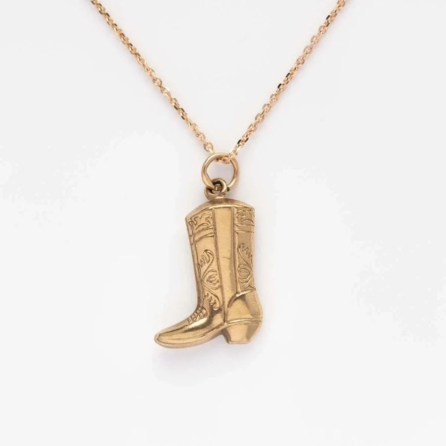 Unisex Halskette "Boots" in Edelstahl - 18k vergoldet | Shop Nory