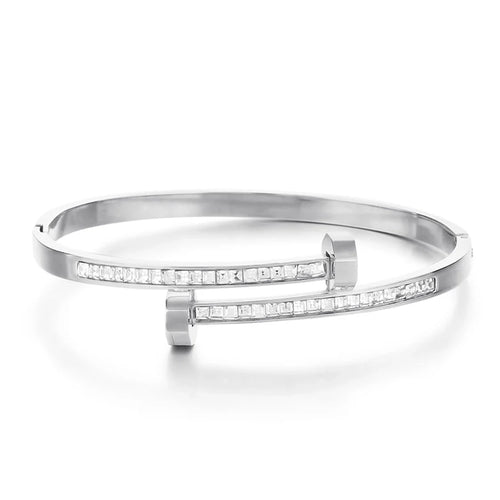 Bangle "Nail" in Edelstahl -18k vergoldet | Shop Nory