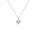 925 Sterling Silver Zirkon Kabelkette Herzform Anhänger Halskette | Shop Nory