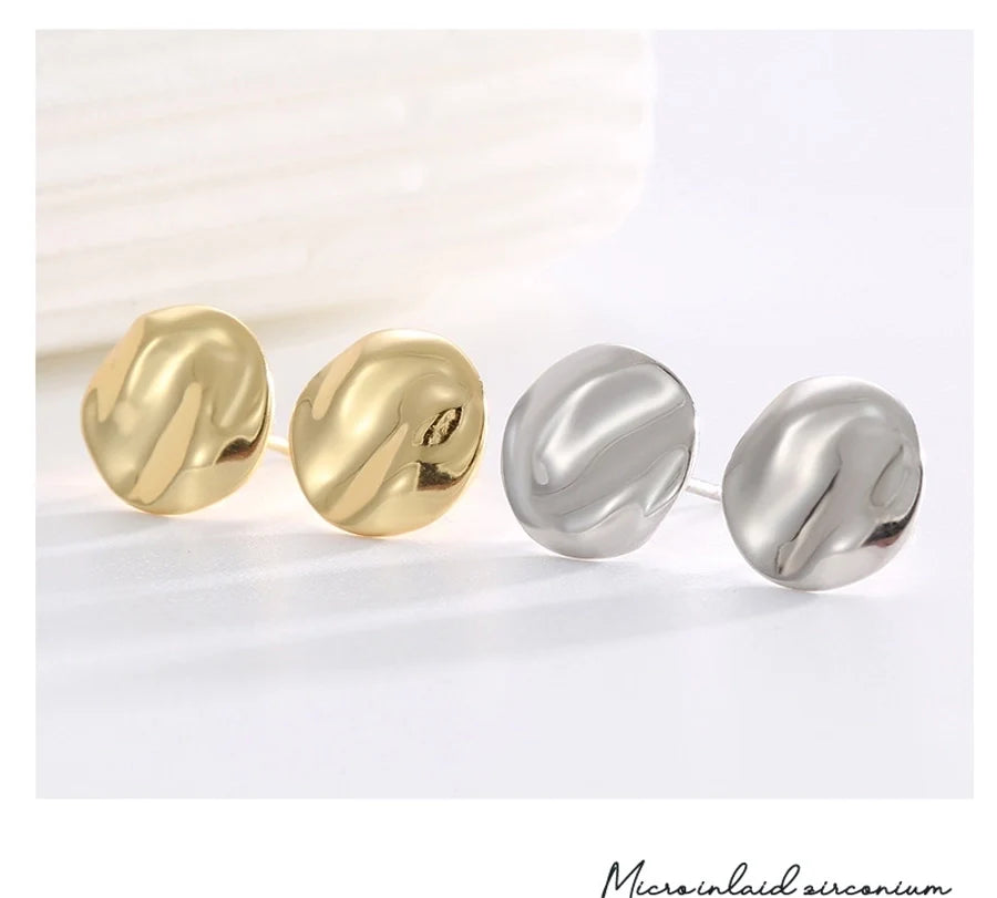 1 Paar 925 Sterling Silber 925 Sterling Silber Ohrringe Geometrische Ohrstecker | Shop Nory