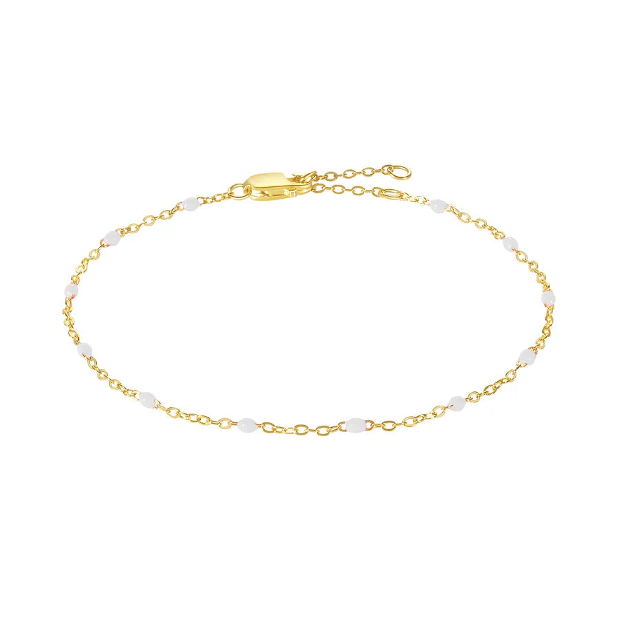 925 Sterling Silver Kabelkettchen Armbänder Einfacher Stil | Shop Nory