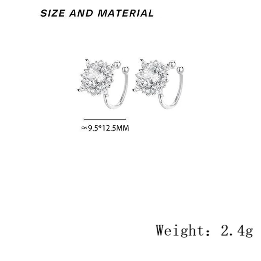 1 Paar 925 Sterling Silber Zirkon 925 Sterling Silber Ohrringe Stern Ohr Cuffs | Shop Nory