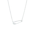925 Sterling Silver Kabelkette Beschichtung Papierclip Anhänger Halskette | Shop Nory
