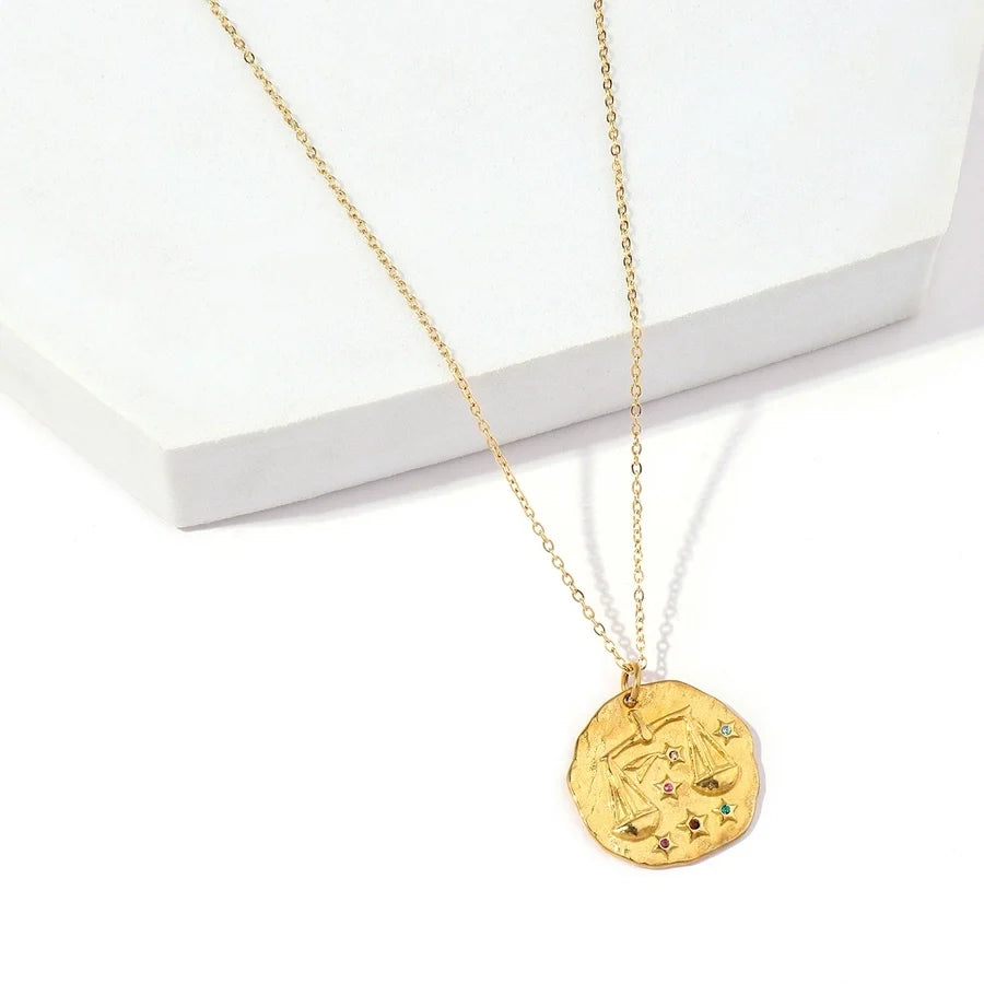 Halskette "Zodiac" in Edelstahl - 18k vergoldet | Shop Nory