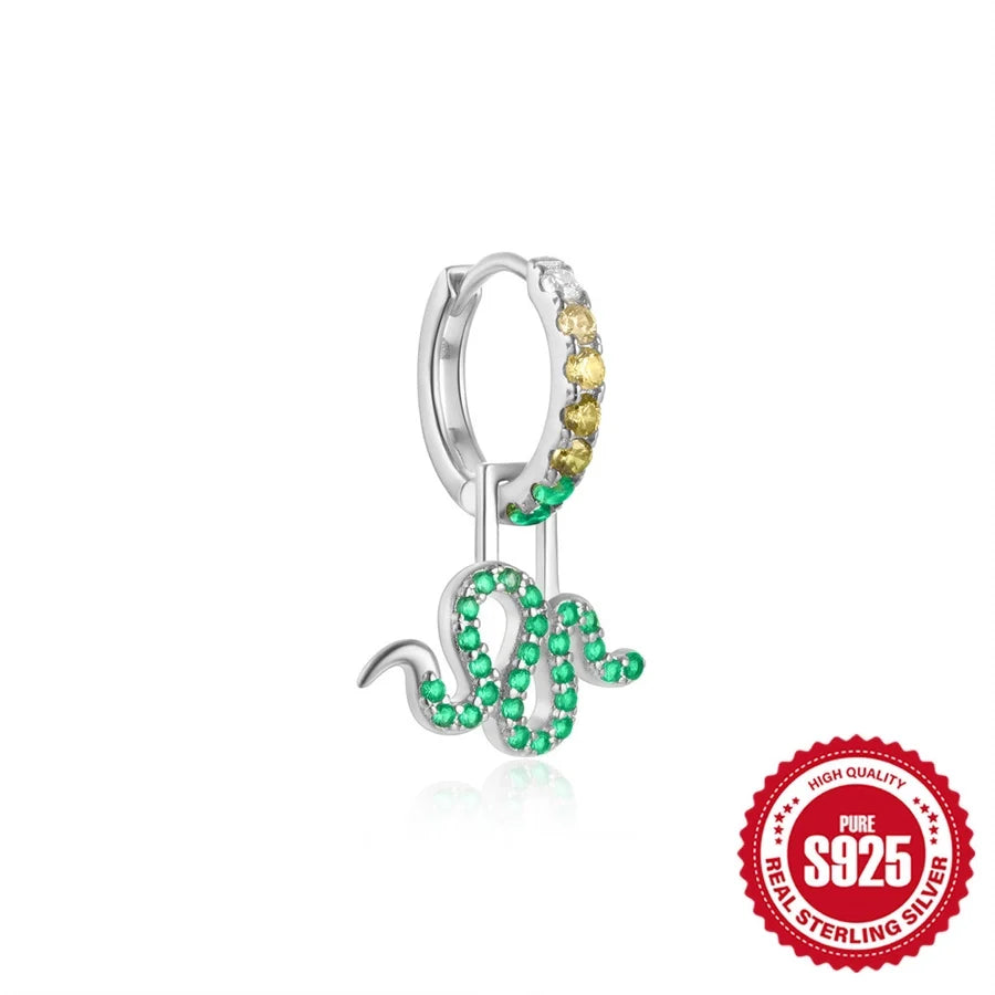 1 Stück 925 Sterling Silber Zirkon 925 Sterling Silber Ohrringe Schildkröte Teufelsauge Fisch Tropfenohrringe | Shop Nory