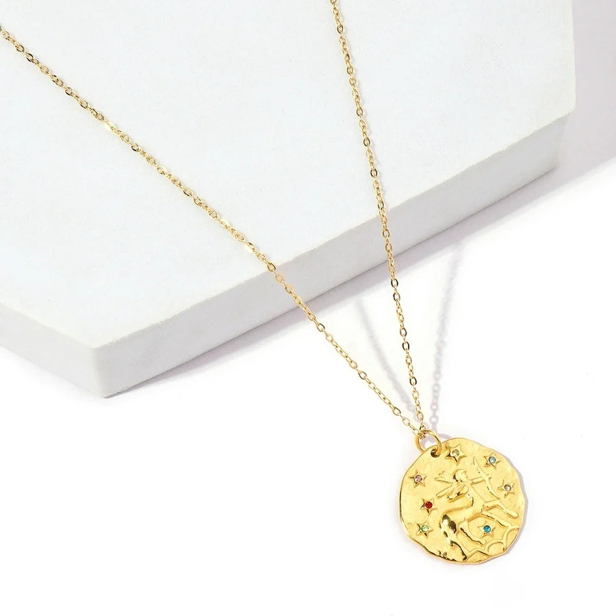 Halskette "Zodiac" in Edelstahl - 18k vergoldet | Shop Nory
