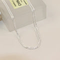 925 Sterling Silver Langanhaltend Platiertes Geometrisches Halskette | Shop Nory