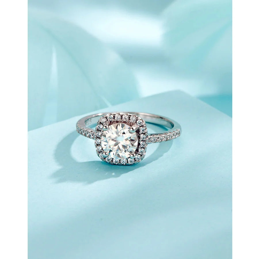 925 Sterlingsilber Moissanite Geometrische Ringe 925 Sterlingsilber Ringe GRA Zertifikat | Shop Nory