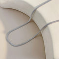925 Sterlingsilber Langanhaltend Beschichtete Geometrische Halskette | Shop Nory