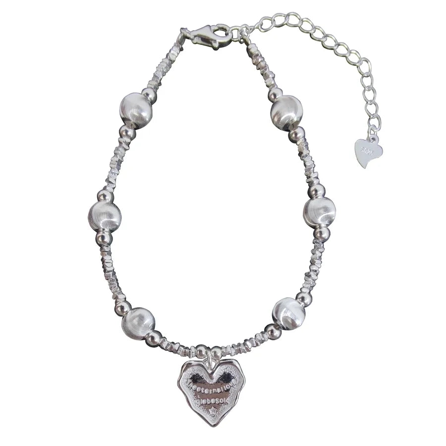 925 Sterling Silber Perlen Kettenarmbänder Eleganter einfacher Stil | Shop Nory