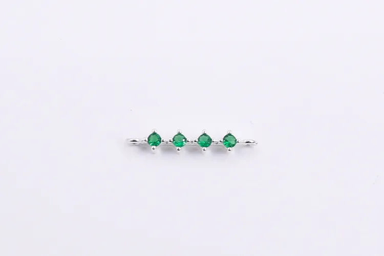 1 Stück 20*3mm 925 Sterling Silber Zirkon Geometrisch Polierte Anhänger Schmuck Zubehör | Shop Nory