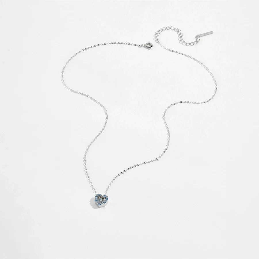 925 Sterling Silver Zirkon Kabelkette Herzform Anhänger Halskette | Shop Nory
