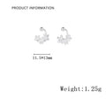 1 Paar S999 Silber 925 Sterling Silber Ohrringe Blumen Ohrstecker | Shop Nory